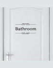 Darmowa wysyłka w stylu Vintage naklejki ścienne łazienka wystrój drzwi wc winylowa tablica naścienna Transfer zabytkowa dekorac