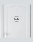 Darmowa wysyłka w stylu Vintage naklejki ścienne łazienka wystrój drzwi wc winylowa tablica naścienna Transfer zabytkowa dekorac