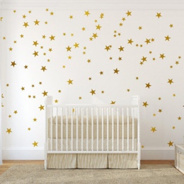 Nordic styl pięcioramienna gwiazda naklejki ścienne DIY Wall Art naklejki dla dzieci dzieci sypialnia przedszkole home decoratio