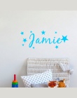 Spersonalizowane naklejka imienna na ścianę DIY gwiazdy chłopców i dziewcząt tapety dla dzieci pokój zabaw dekoracji