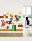 Winylowe wymienny naklejki ścienne naklejka Home Decor S GIANT duży Super Mario Bros dzieci wymienny pudełko na ścianę naklejki 