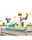 Winylowe wymienny naklejki ścienne naklejka Home Decor S GIANT duży Super Mario Bros dzieci wymienny pudełko na ścianę naklejki 