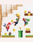 Winylowe wymienny naklejki ścienne naklejka Home Decor S GIANT duży Super Mario Bros dzieci wymienny pudełko na ścianę naklejki 