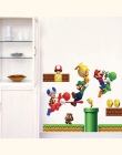 Winylowe wymienny naklejki ścienne naklejka Home Decor S GIANT duży Super Mario Bros dzieci wymienny pudełko na ścianę naklejki 