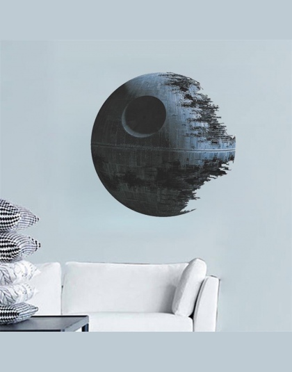 Filmy star wars death star winylowe ozdobne naklejki ścienne naklejki home decor wymienny dla dzieci przedszkole kalkomania fani