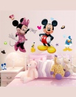 Mickey Mouse naklejki ścienne naklejki dekoracyjne dla dzieci chłopcy dziewczęta DIY sypialnia dekoracje ścienne naklejka Home m