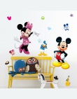 Mickey Mouse naklejki ścienne naklejki dekoracyjne dla dzieci chłopcy dziewczęta DIY sypialnia dekoracje ścienne naklejka Home m