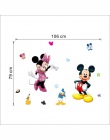 Mickey Mouse naklejki ścienne naklejki dekoracyjne dla dzieci chłopcy dziewczęta DIY sypialnia dekoracje ścienne naklejka Home m