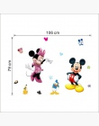 Mickey Mouse naklejki ścienne naklejki dekoracyjne dla dzieci chłopcy dziewczęta DIY sypialnia dekoracje ścienne naklejka Home m