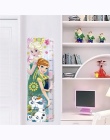 Elsa Anna księżniczka mrożone naklejki ścienne dla dzieci pokój dekoracji Diy Cartoon mural Art Anime plakaty pcv naklejki domu