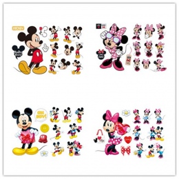 Nowy Cartoon Mickey dla niemowląt Minnie Mouse naklejki domu naklejki ścienne dla dzieci pokój dla dzieci dekoracja ścienna do s