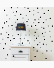 Multicolor Diy Polka Dot naklejki ścienne dla dekoracje do dziecięcego pokoju metaliczny złoty czarny różowy Polka kropki Wall A