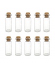 10 sztuk Mason słoik puste małe szklane butelki fiolki dekoracji wnętrz szklane słoiki tanie korek korek sprawiają, że życzenia 