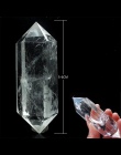 Naturalny biały kryształ fluorytu 50-60 MM 100% kryształu kwarcu kamień kamień punkt Healing sześciokątne Wand leczenie kamień #