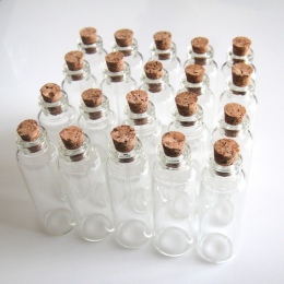 20 sztuk 16x50mm 5 ml butelki życzenia Tiny małe puste butelki szklane butelki wyczyść korek na ślub dekoracje świąteczne prezen