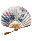 Wzór chiński styl ręczne wentylatory jedwabiu bambusa składane wentylatory ręczny ślub ręcznie wentylator fajne bambusa kwiat sp