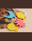 24 sztuk/partia kolorowe śliczne zwierzęta drewniane naklejka na magnes na lodówkę nowość śmieszne lodówka dekoracji dla dzieci 