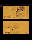 Patriotyzm z pamiątkami rachunki 24 k złoto banknot waluty Euro 20 Euro replika pozłacane banknotów pieniądze kolekcja