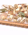 20-40mm mix naturalne powłoki złota galwanicznie dla DIY ręcznie wykonany wisiorek muszle domu dekoracji 5 sztuk TRS0251