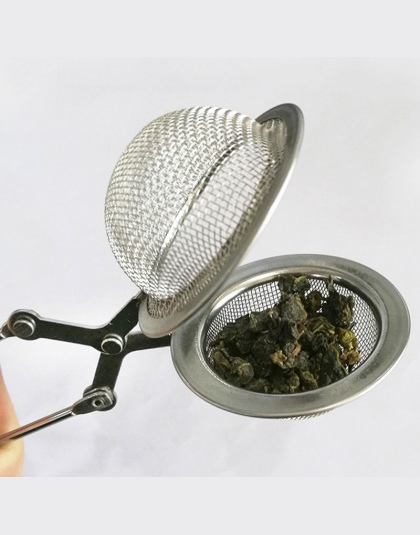 Uchwyt ze stali nierdzewnej sfery siatkowy sitko do herbaty kawy Herb Spice filtr dyfuzor wielokrotnego użytku zaparzacze do her