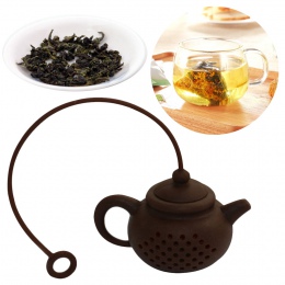 Kreatywny silikonowy worek herbaty dzbanek do herbaty kształt filtr do herbaty bezpieczne czyszczenie wielokrotnego użytku zesta