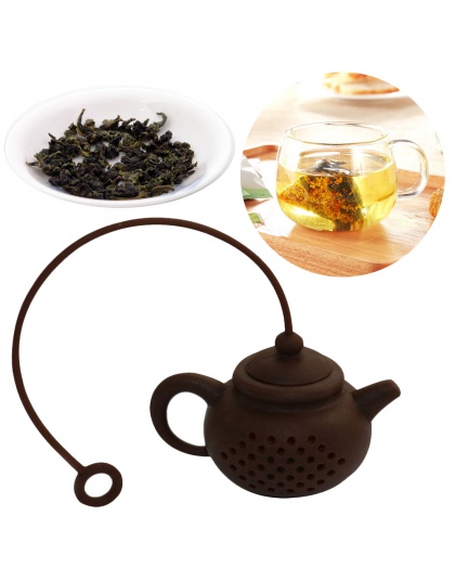 Kreatywny silikonowy worek herbaty dzbanek do herbaty kształt filtr do herbaty bezpieczne czyszczenie wielokrotnego użytku zesta