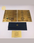 Hot 10 xUnissued 1994 edycja polska waluta zaprojektowana kolorowe 24 K pozłacane Bill banknotów 500 PLN dla banku z pamiątkami 