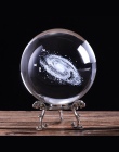 60mm/80mm 3D grawerowane laserowo Galaxy Crystal Ball miniaturowy Model kryształowe rzemiosło kula Ornament na całym świecie szk