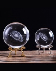 60mm/80mm 3D grawerowane laserowo Galaxy Crystal Ball miniaturowy Model kryształowe rzemiosło kula Ornament na całym świecie szk