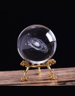 60mm/80mm 3D grawerowane laserowo Galaxy Crystal Ball miniaturowy Model kryształowe rzemiosło kula Ornament na całym świecie szk