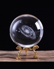 60mm/80mm 3D grawerowane laserowo Galaxy Crystal Ball miniaturowy Model kryształowe rzemiosło kula Ornament na całym świecie szk