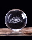 60mm/80mm 3D grawerowane laserowo Galaxy Crystal Ball miniaturowy Model kryształowe rzemiosło kula Ornament na całym świecie szk