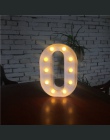 DIY biały LED list lampka nocna kreatywny angielski alfabet numer baterii lampy romantyczny Wedding Party boże narodzenie dekora