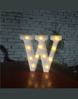 DIY biały LED list lampka nocna kreatywny angielski alfabet numer baterii lampy romantyczny Wedding Party boże narodzenie dekora