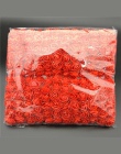144 sztuk 2 cm Mini pianki róże sztuczne kwiaty domu ślub dekoracja samochodu fałszywe kwiaty róży na robótki bukiet Multicolor