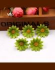 50 sztuk mały jedwabny słonecznik handmade sztuczny kwiat głowy dekoracje ślubne DIY wieniec pudełko Scrapbooking Craft sztuczny