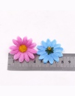 50 sztuk mały jedwabny słonecznik handmade sztuczny kwiat głowy dekoracje ślubne DIY wieniec pudełko Scrapbooking Craft sztuczny
