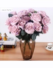 Sztuczny jedwab 1 bukiet francuski róża kwiatowy bukiet sztuczny kwiat ułóż stół kwiaty ślubne Decor Party akcesoria Flores