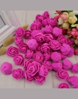100 sztuk pianki PE sztuczny kwiat róży głowy sztuczne kwiaty tanie dekoracje ślubne na scrapbooking prezent box diy wieniec wie