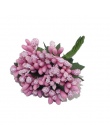 CCINEE 12 sztuk/partia Mulberry Party sztuczne pączki kwiatowe drutu macierzystych/wesele liście pręcik pudełko ślubne dekoracji