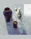 Nordic przezroczyste szkło wazon kwiat roślin kryształowy wazon gospodarstwa domowego biuro ślubne ceramika dekoracyjna wazony h
