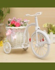 UNIHOME nowoczesne stylowe Rattan trójkołowy rower kosz na kwiaty wazon przechowywania ogród Wedding Party Decoration biuro sypi