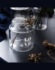 Nordic styl szkło Mini wazon dekoracje ślubne kwiat wazon pojemnik Vaso domu wystrój blat szklany wazon ogród wystrój sadzarka
