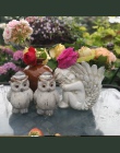 Na zewnątrz Retro chłopiec dziewczyny Cupid anioł wazon ozdoba doniczka bogini mała wróżka duże skrzydło figurki dekoracje z żyw