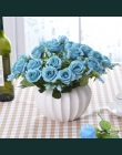 Nowoczesny wazon ceramiczny dyni butelka kreatywny śliczne wazon + sztuczny kwiat wyposażenie domu Craft dekoracje pokój dzienny