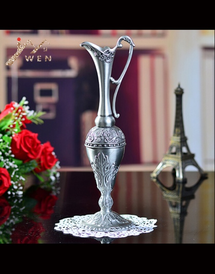 New arrival sprzedaży hot ze stopu cyny z ołowiem plated metalowy wazon do dekoracji wnętrz