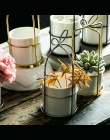 Nordic styl srebrny złoty Bowknot kształt ceramiki sztuki żelaza blat wazon doniczka Home dekoracje ślubne na suchy kwiat roślin
