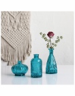 Mini kreatywny szklany wazon wystrój rzemiosło Tabletop kryształ przezroczysty wazon Terrarium hydroponicznych pojemnik dekoracj