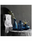 Mini kreatywny szklany wazon wystrój rzemiosło Tabletop kryształ przezroczysty wazon Terrarium hydroponicznych pojemnik dekoracj