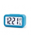 Czujnik akumulatora biuro stół zegar cyfrowy budzik zegar Student zegar duży wyświetlacz LCD drzemki temperatury zegar dla dziec